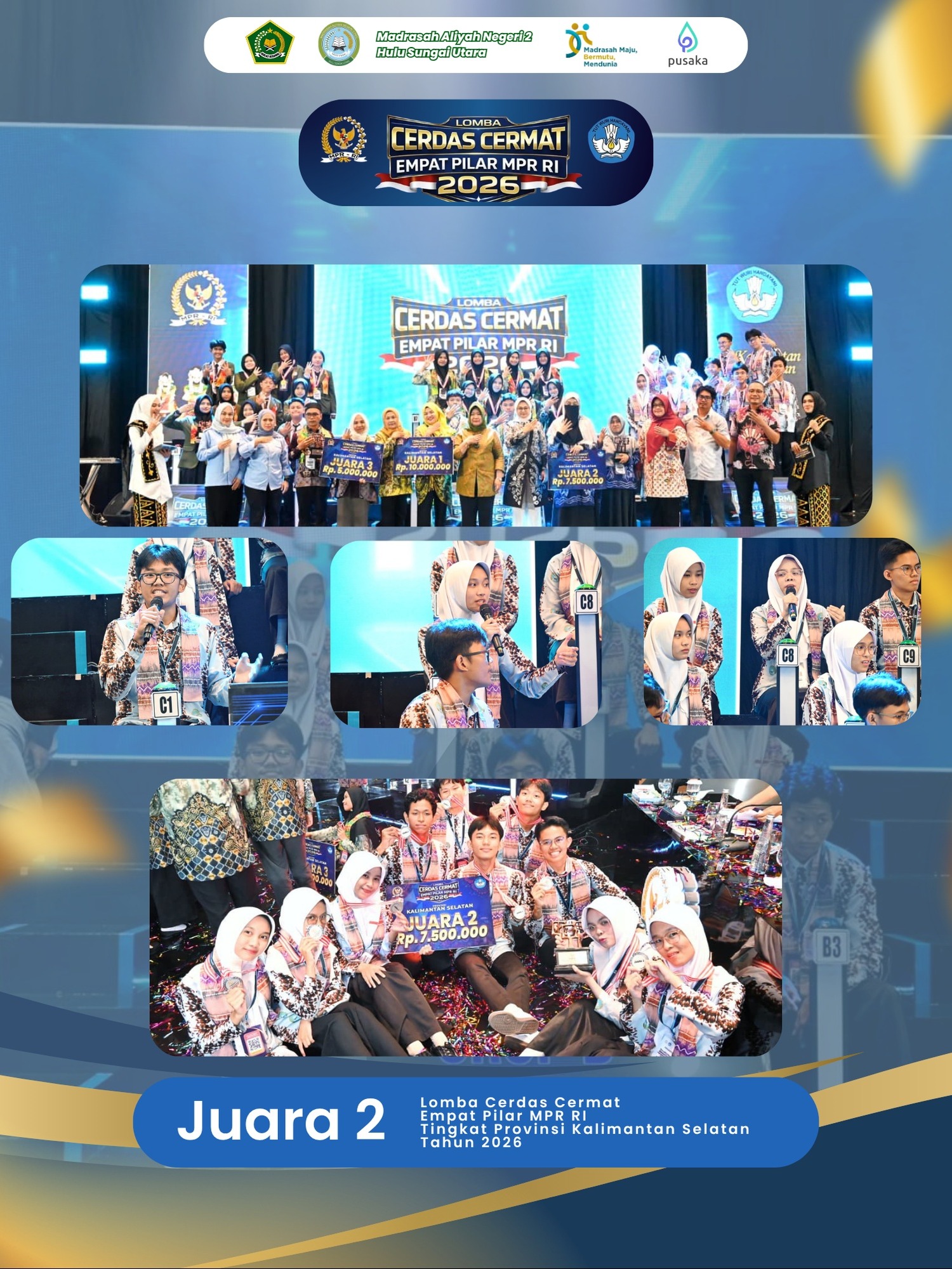 Juara 2 LCC 4 Pilar MPR RI 2026